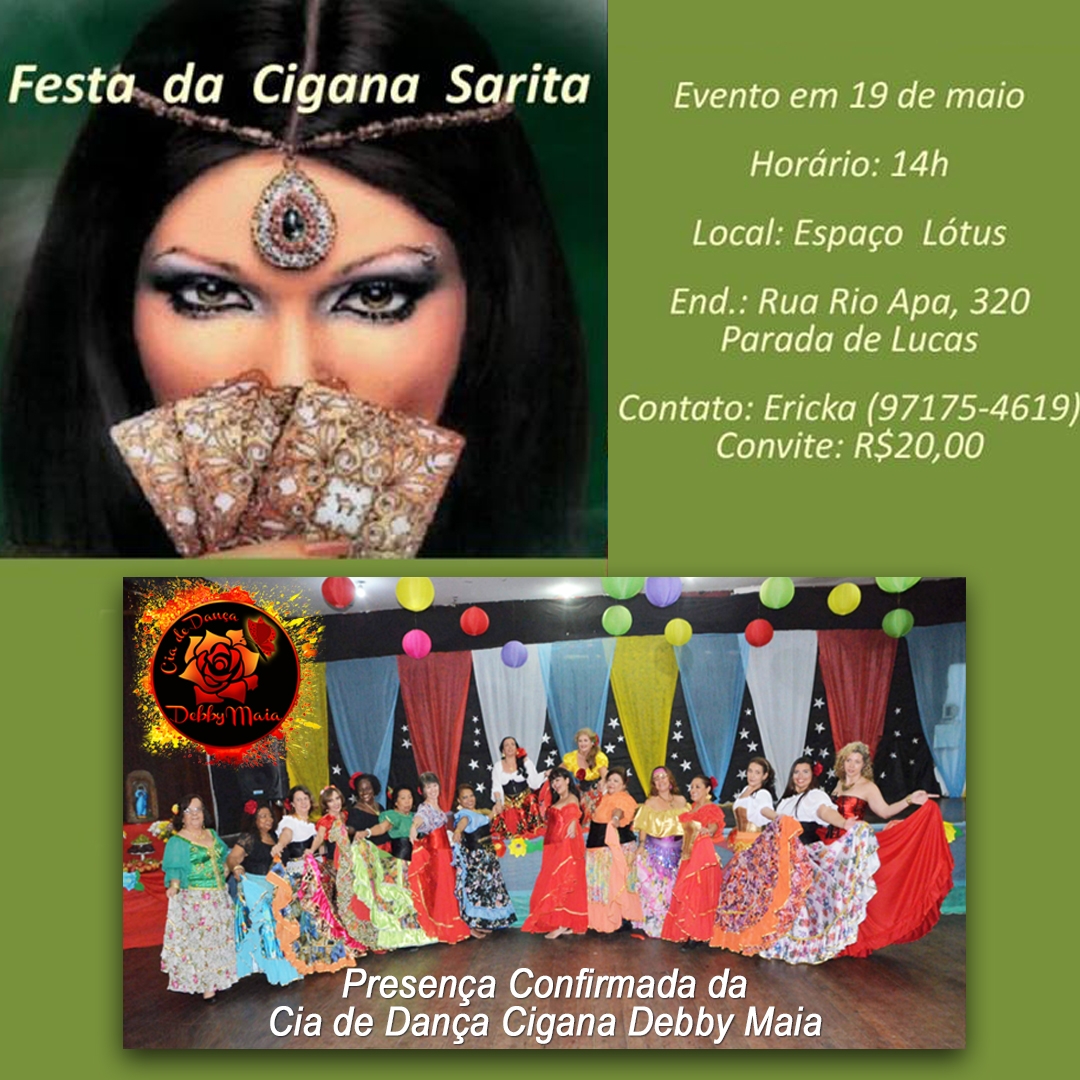 Festa da Cigana Sarita-Venha se divertir conosco nessa grande festa!